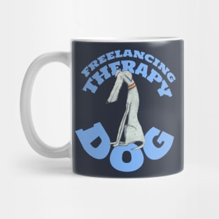 Freelancing Therapy Dog Mug